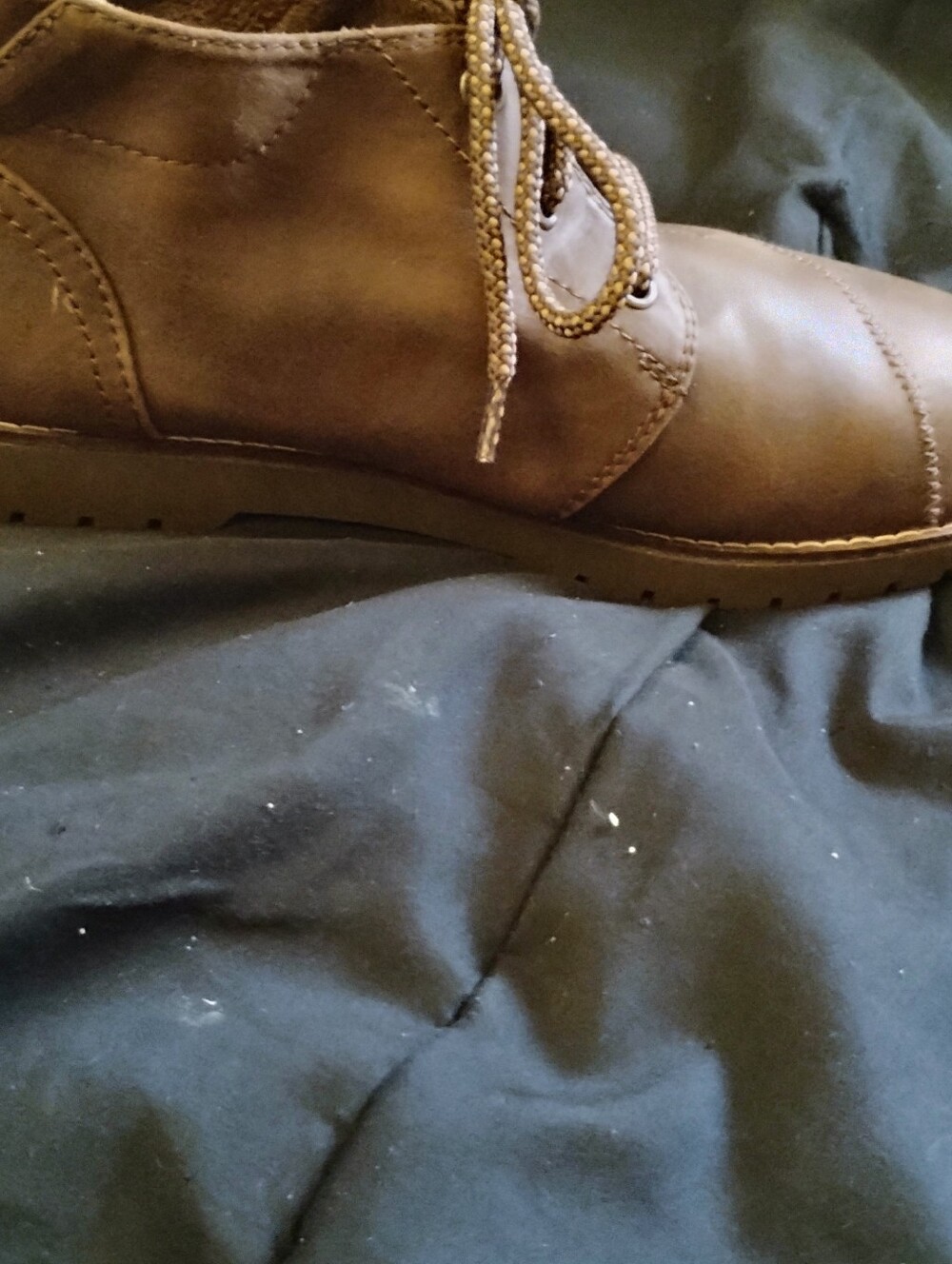 Women's Brown Lace-Up Ankle Booties